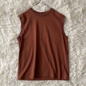 Lofarm Organic Cotton Sleeveless Top M Brown